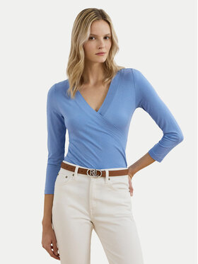 LAUREN RALPH LAUREN LAUREN RALPH LAUREN Bluzka 200824366025 Błękitny Slim Fit
