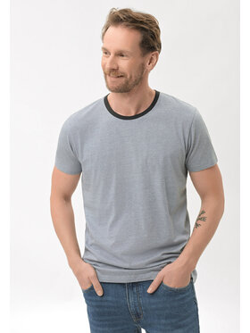 Volcano Volcano T-Shirt T-CAS Niebieski Regular Fit