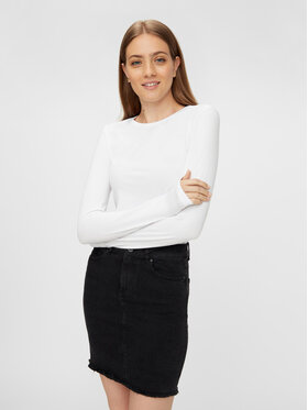 Pieces Pieces Blúzka 17084155 Biela Slim Fit