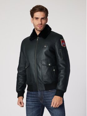 Rage Age Rage Age Kurtka skórzana Maverick Czarny Regular Fit