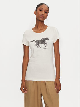 Mustang Mustang Футболка Loa 1015450 Білий Slim Fit
