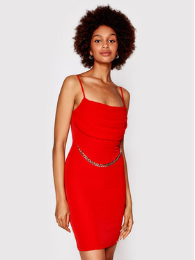 Rinascimento Rinascimento Robe de cocktail CFC0109348003 Rouge Slim Fit