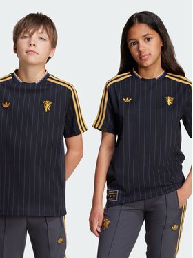adidas adidas Koszulka techniczna Manchester United Terrace Icons Jersey Czarny Regular Fit
