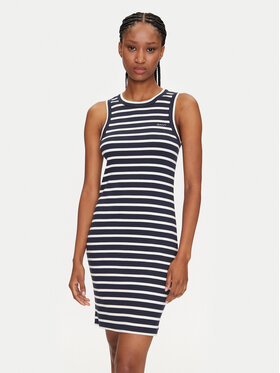 Gant Gant Úpletové šaty 4201531 Tmavomodrá Slim Fit