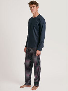 Calida Calida Pyžamo 45282 Tmavomodrá Regular Fit