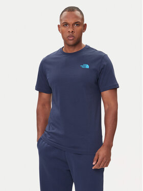 The North Face The North Face T-Shirt Redbox NF0A87NP Granatowy Regular Fit