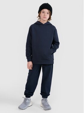 4F 4F Teplákové nohavice 4FJWMM00TTROM1188-31S Modrá Oversize