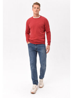 Volcano Volcano Sweter S-RADO Czerwony Regular Fit