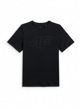 4F 4F T-Shirt BASIC+ Czarny Regular Fit