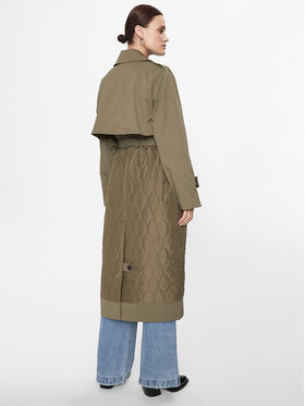 ONLY Trench 15293269 Zelena Regular Fit