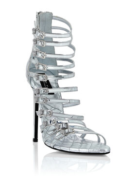 PHILIPP PLEIN PHILIPP PLEIN Sandały 22675 Srebrny