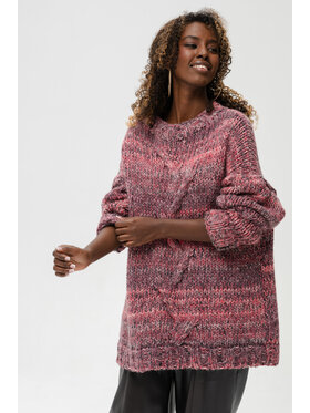 blue shadow blue shadow Sweter Klipo Fioletowy Regular Fit