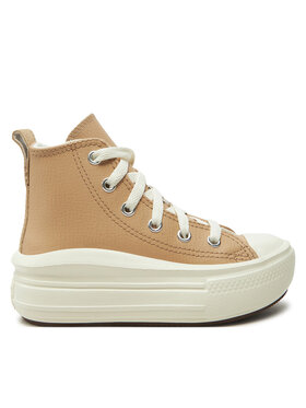 Converse Converse Plátenky Chuck Taylor All Star Move Platform Leather A09262C Béžová