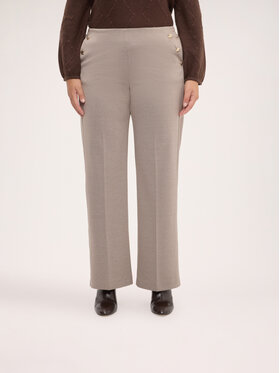 Fiorella Rubino Fiorella Rubino Pantaloni di tessuto P032L002588N0R2 Crema Regular Fit