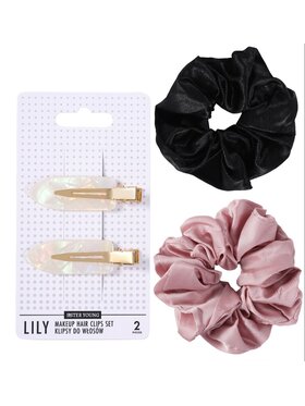 Sister Young Sister Young Klipsy do włosów do makijażu LILY oraz gumki scrunchie LILU Akcesoria do włosów