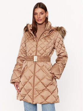 Guess Guess Μπουφάν πουπουλένιο Olga W3BL36 WEX52 Μπεζ Regular Fit
