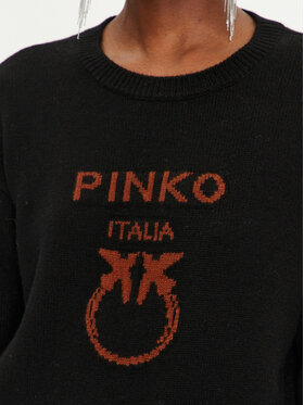 Pinko Pulover Logo 100414 Y7Z4 Črna Regular Fit