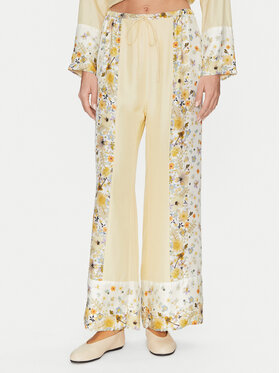 Munthe Munthe Pantaloni din material Febert 251140025118 Bej Relaxed Fit