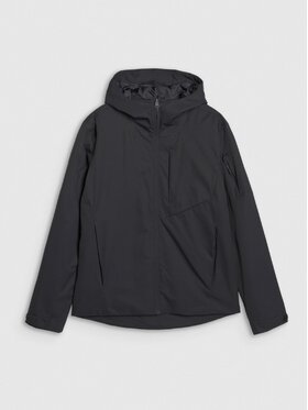 4F 4F Μπουφάν μεταβατικό 4FWSS25TTJAM704-20S Μαύρο Regular Fit