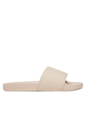 Calvin Klein Jeans Calvin Klein Jeans Şlapi Slide Monogram Wn YW0YW01835 Bej
