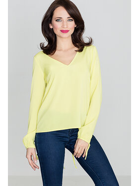 Lenitif Lenitif Bluzka K385 Zielony Regular Fit