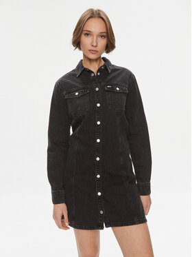 Tommy Jeans Tommy Jeans Vestito di jeans AlineDW0DW17209 Nero Regular Fit
