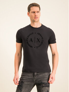Armani Exchange Armani Exchange T-Shirt 8NZTCD Z8H4Z 1200 Czarny Regular Fit