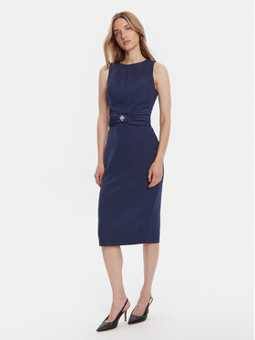 Rinascimento Rinascimento Kokteiļkleita CFC0125073003 Tumši zils Slim Fit