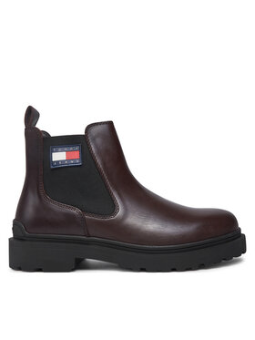 Tommy Jeans Tommy Jeans Chelsea cipele Tjm Leather Chelsea Boot EM0EM01448 Smeđa