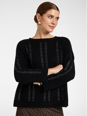 Elena Mirò Elena Mirò Sweter M086Z000851N033 Czarny Regular Fit