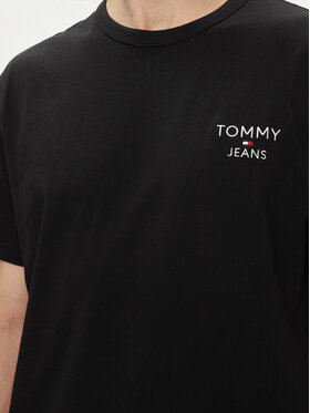 Tommy Jeans T-shirt DM0DM18872 Crna Regular Fit