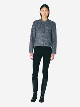 ICHI ICHI Kurtka damska Giacca ihgilaza Szary Regular Fit