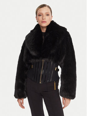 Elisabetta Franchi Elisabetta Franchi Futro GB-05A-57E2-V980 Czarny Regular Fit
