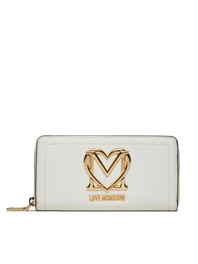 LOVE MOSCHINO LOVE MOSCHINO Голям дамски портфейл JC5721PP0HKG0120 Бял