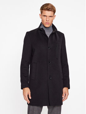 Boss Boss Manteau en laine H-Hyde-Standup-C-234 50502271 Noir Regular Fit