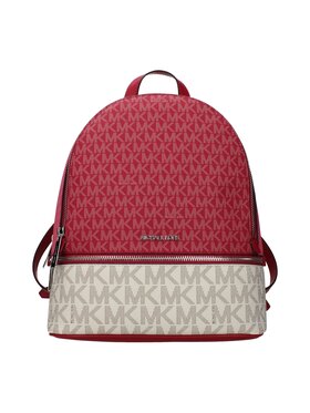 Michael Kors Michael Kors Plecak Beige Fabric Backpack Czerwony