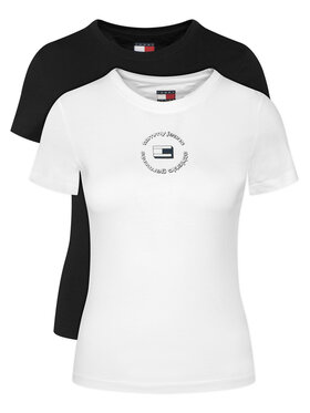 Tommy Jeans Tommy Jeans Komplet t-shirtów DW0DW23004 Kolorowy Slim Fit