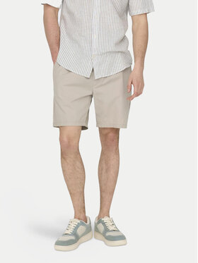 Only & Sons Only & Sons Pantalon scurți din material Tel 22027949 Bej Regular Fit