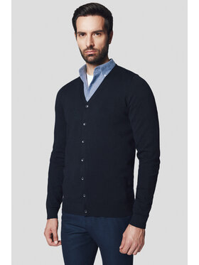 Lancerto Lancerto Kardigan Vidar SW073224000082 Granatowy Regular Fit