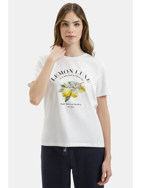 Cross Jeans Cross Jeans T-Shirt 56269-008 Biały