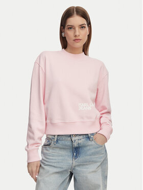 Karl Lagerfeld Jeans Karl Lagerfeld Jeans Μπλούζα B2W20039 Ανοιχτό ροζ Regular Fit