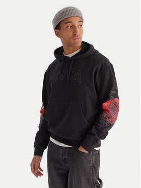 RVCA RVCA Majica dugih rukava Tiger Sun 23A413505 Crna Regular Fit