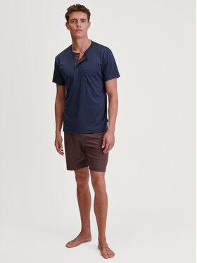 Calida Calida Pyžamo 46681 Tmavomodrá Regular Fit