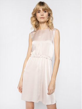 Red Valentino Red Valentino Коктейлна рокля TR3VAM05 Бежов Regular Fit