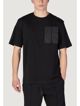 Antony Morato Antony Morato T-Shirt RELAXED FIT LOGO PRINT ON BACK COLLAR Μαύρο Relaxed Fit
