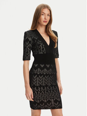 Marciano Guess Marciano Guess Úpletové šaty 5YGK20 5877Z Černá Slim Fit