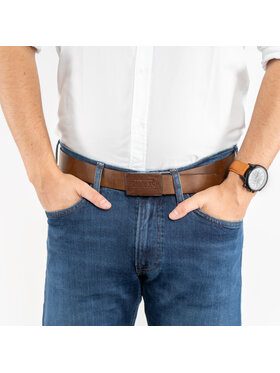 Tom Tailor Tom Tailor Pasek Męski TOM TAILOR Brązowy