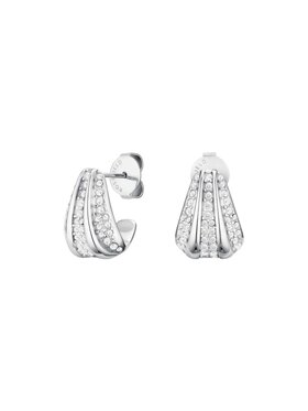 Rosefield Rosefield Kolczyki Pavé Collection Srebrny