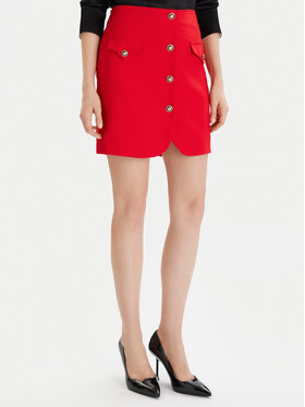 Morgan Morgan Mini sukňa 252-JADOR.F Červená Slim Fit