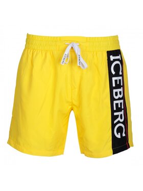 Iceberg Iceberg Szorty kąpielowe ICE2MBM02 Żółty Regular Fit